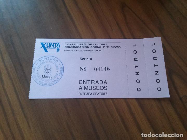 Sammelleidenschaft Andere Papierartikel: ENTRADA. ENTRADA A MUSEOS DE XUNTA DE GALICIA. A&Ntilde;OS NOVENTA. OURENSE. SIN USAR. BUEN ESTADO. RARA