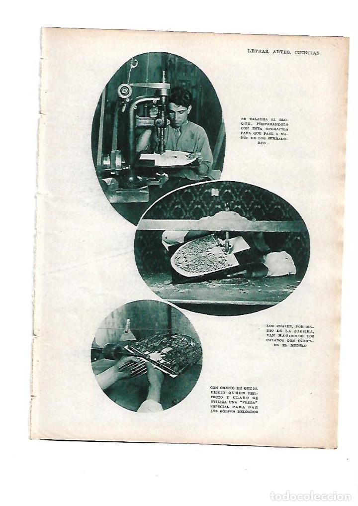 Otros Art&iacute;culos de Coleccionismo en Papel: A&Ntilde;O 1929 OFICIOS INDUSTRIA DEL CELULOIDE COMO SE HACE UNA PEINA PEINETA FOTO NAVARRO SANCHEZ BCNA