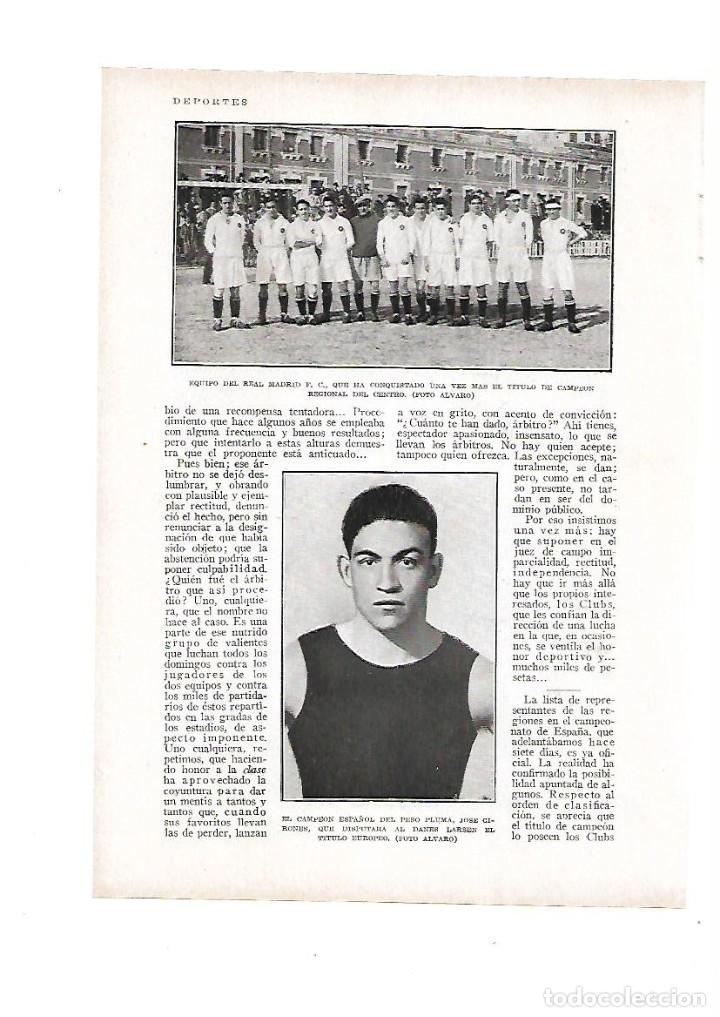 Otros Art&iacute;culos de Coleccionismo en Papel: A&Ntilde;O 1929 DEPORTES FUTBOL CAMPEONATO CATALU&Ntilde;A ZAMORA SAMITIER BOXEO JOSE GIRONES PESO PLUMA