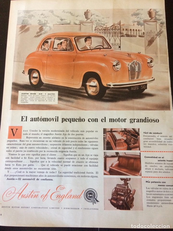 Paper Collecting Others: Publicidad autom&oacute;vil Austin Bmc de 1956