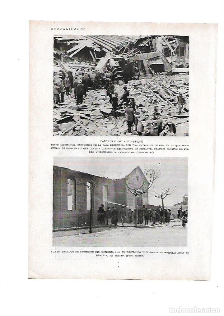 Otros Art&iacute;culos de Coleccionismo en Papel: A&Ntilde;O 1929 RECORTE PRENSA BILBAO EXTINCION INCENDIO ASILO HOSPITAL DE REBONZA SESTAO