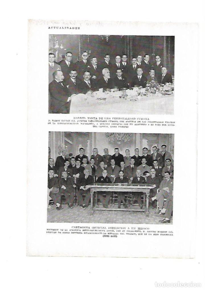 Otros Art&iacute;culos de Coleccionismo en Papel: A&Ntilde;O 1929 RECORTE PRENSA CARTAGENA MURCIA BANQUETE HOMENAJE MEDICO ARTURO MASSOTI