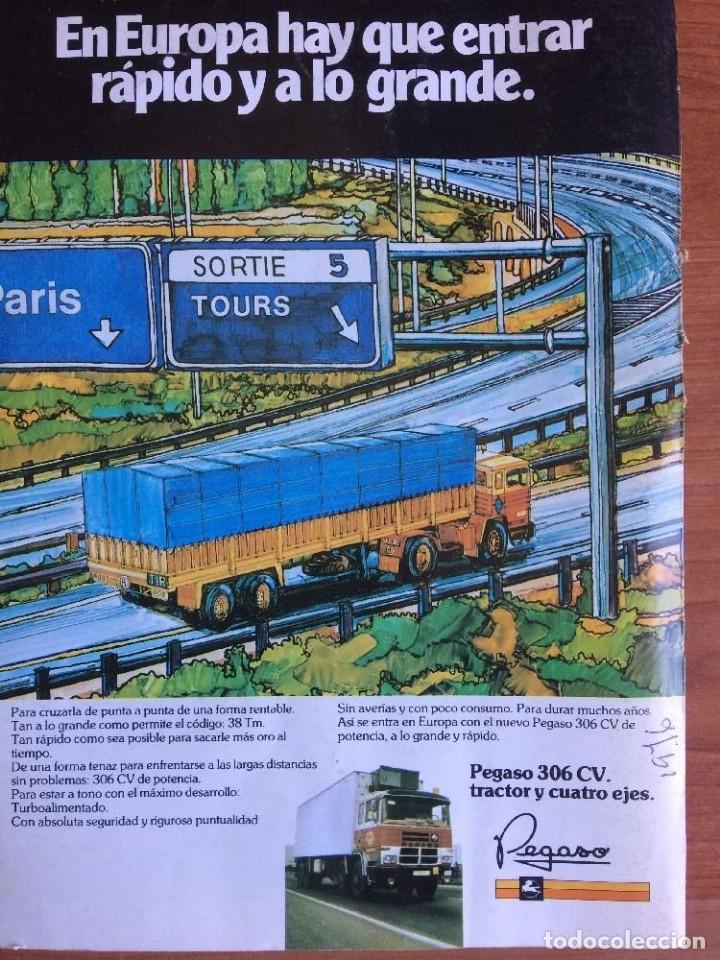 Otros art&iacute;culos de coleccionismo en papel: Publicidad camion truck Pegaso Cabina Cuadrada 2081 Y 1087