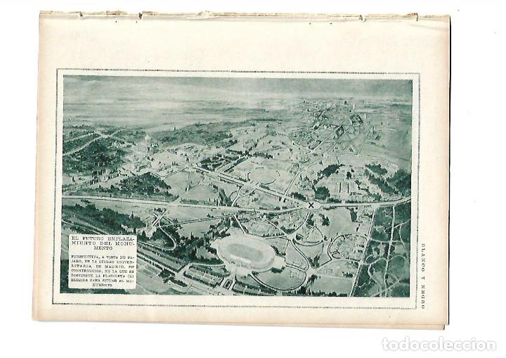 Otros art&iacute;culos de coleccionismo en papel: A&Ntilde;O 1929 RECORTE PRENSA ARQUITECTURA PROYECTOS MONUMENTO REINA CRISTINA VISTA AEREA MADRID