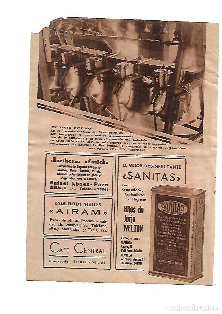 Otros art&iacute;culos de coleccionismo en papel: A&Ntilde;O 1934 RECORTE PRENSA PUBLICIDAD DESINFECTANTE SANITAS