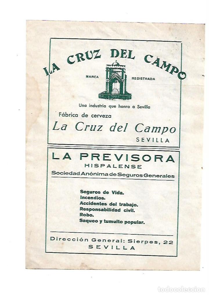 Otros art&iacute;culos de coleccionismo en papel: A&Ntilde;O 1934 RECORTE PRENSA PUBLICIDAD BEBIDAS LA CRUZ DEL CAMPO FABRICA DE CERVEZA SEVILLA