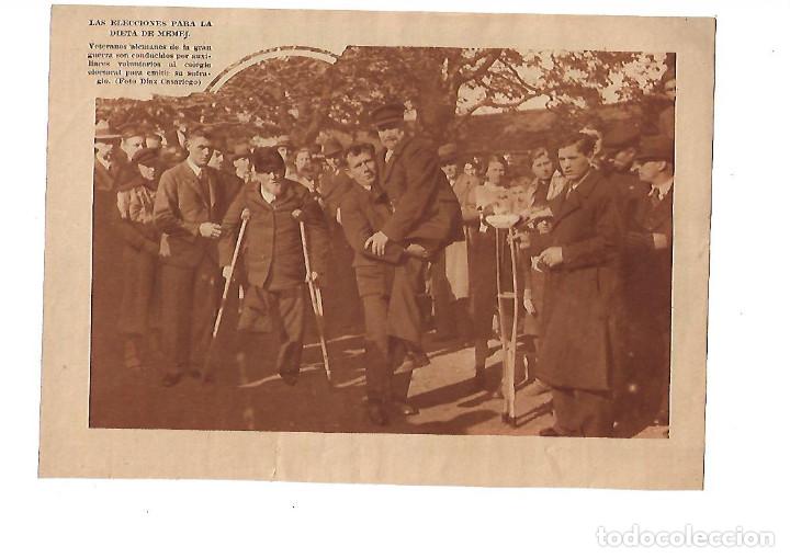 Otros Art&iacute;culos de Coleccionismo en Papel: A&Ntilde;O 1935 RECORTE PRENSA VETERANOS ALEMANES DE LA GRAN GUERRA ELECCIONES PARA LA DIETA DE MEMEL