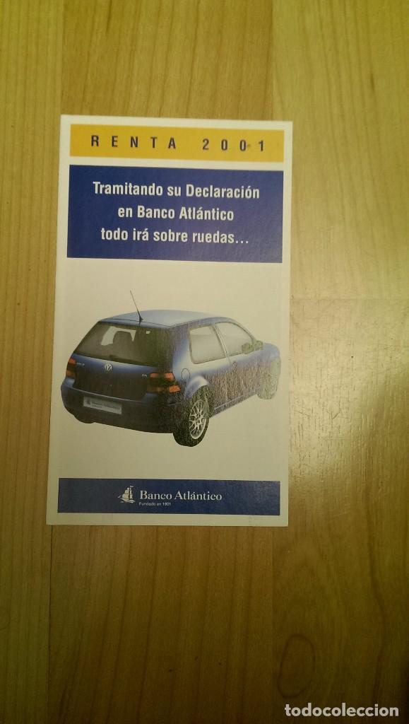 Paper Collecting Others: FOLLETO PUBLICITARIO BANCO ATL&Aacute;NTICO &laquo;RENTA 2001&raquo;