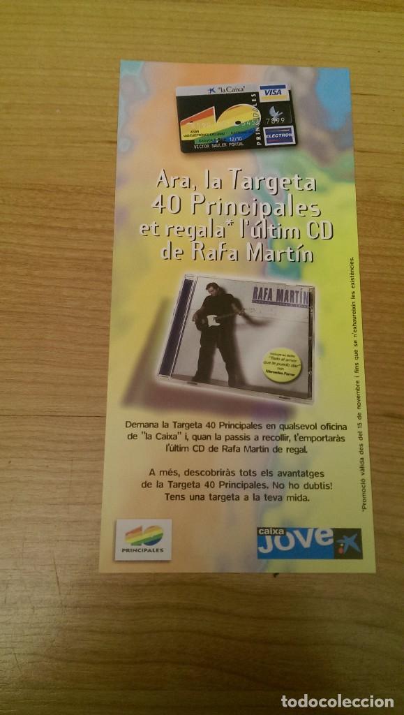 Paper Collecting Others: FOLLETO PUBLICITARIO LA CAIXA &laquo;TARJETA 40 PRINCIPALES&raquo;