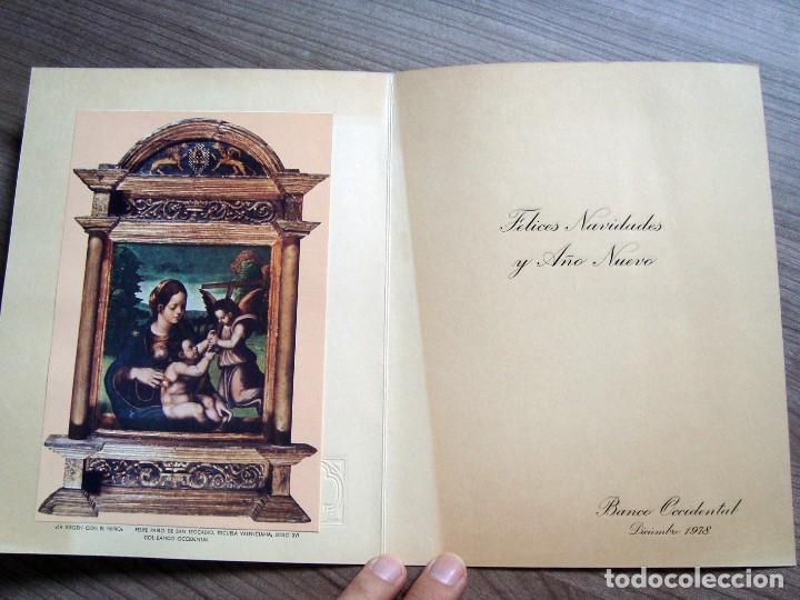 Otros Art&iacute;culos de Coleccionismo en Papel: Tarjeta postal felicitacion navide&ntilde;a banco occidental 1978