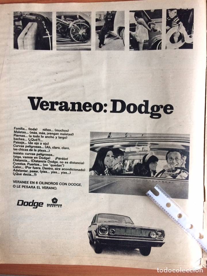 Paper Collecting Others: Publicidad autom&oacute;vil dodge Dart de 1968 Barreiros