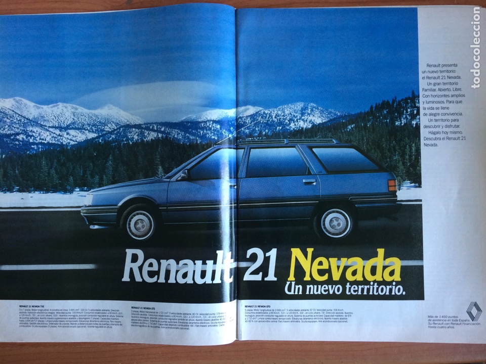 Paper Collecting Others: Publicidad autom&oacute;vil Renault 21 nevada de 1987