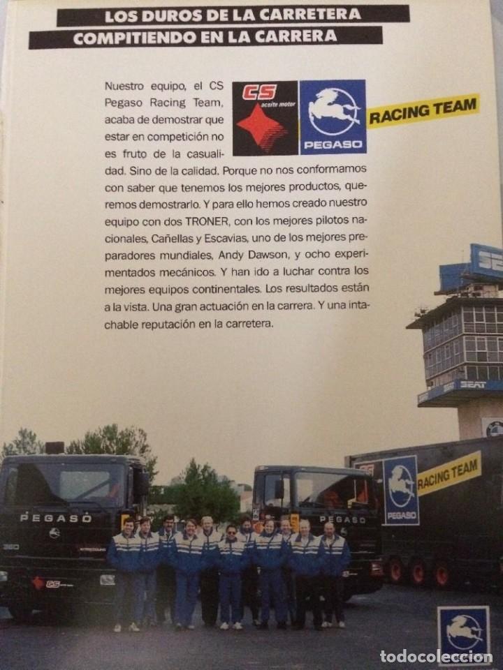 Otros art&iacute;culos de coleccionismo en papel: Publicidad camion truck Pegaso Troner Racing Team CS