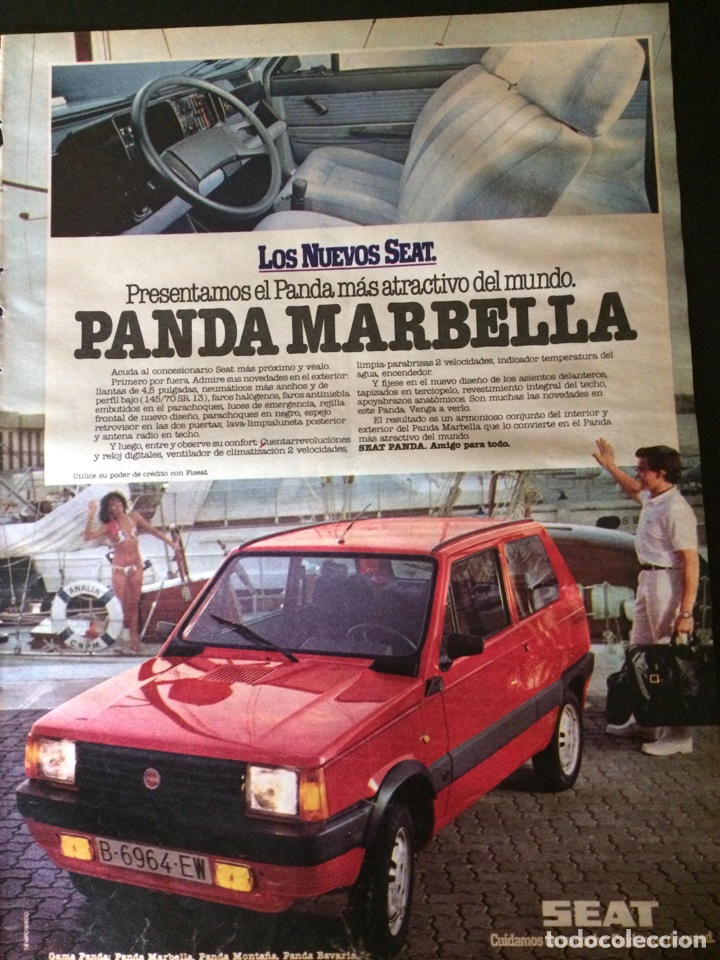 Outros artigos de papel: Publicidad autom&oacute;vil Seat Panda Marbella