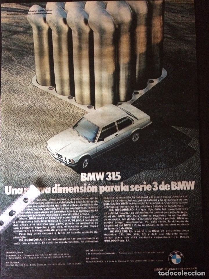Outros artigos de papel: Publicidad autom&oacute;vil BMW 315