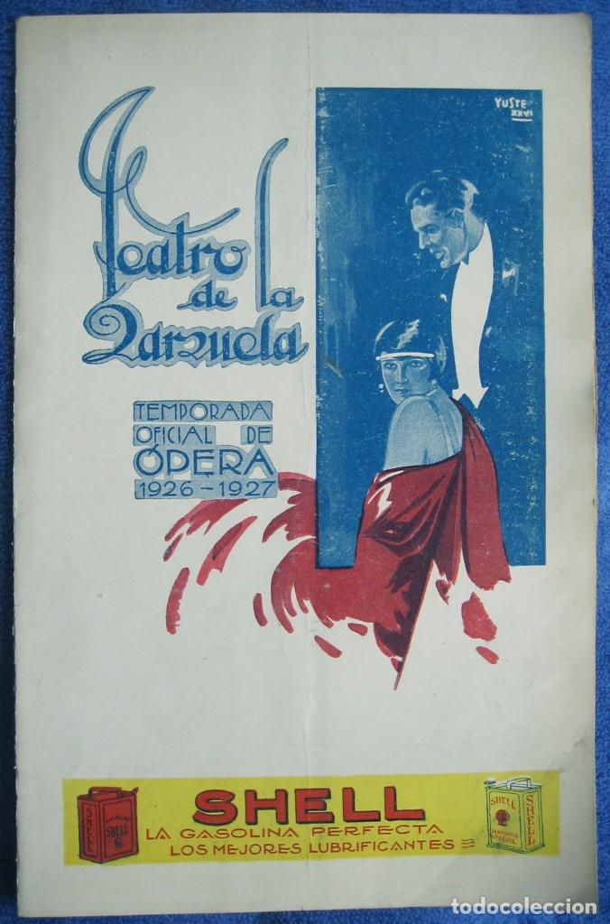 Otros art&iacute;culos de coleccionismo en papel: Programa Teatro de la Zarzuela. &Oacute;pera. 1927. Los cuentos de Hoffmann