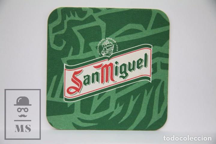 Otros Art&iacute;culos de Coleccionismo en Papel: Posavasos Publicitario - Cerveza San Miguel - Espa&ntilde;a - Medidas 9,5 x 9,5 cm
