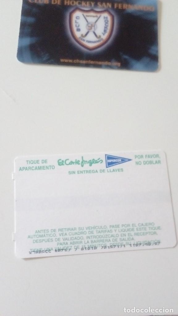 Paper Collecting Others: CAJ-ABCD TARJETA APARCAMIENTO EL CORTE INGLES HIPERCOR VV