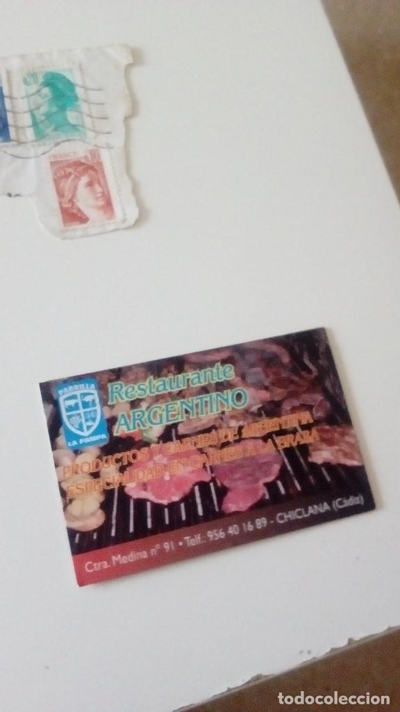 Paper Collecting Others: CAJ-ABCD TARJETA RESTAURANTE ARGENTINO
