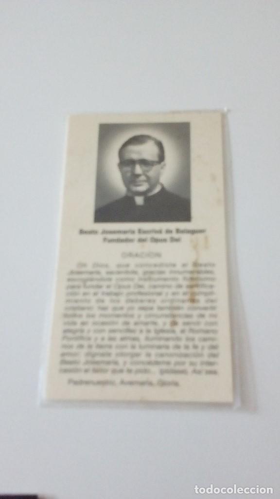 Sammelleidenschaft Andere Papierartikel: CAJ-ABCD ESTAMPA RELIGIOSA BEATO JOSEMARIA ESCRIVA DE BALAGUER OPUS DEI