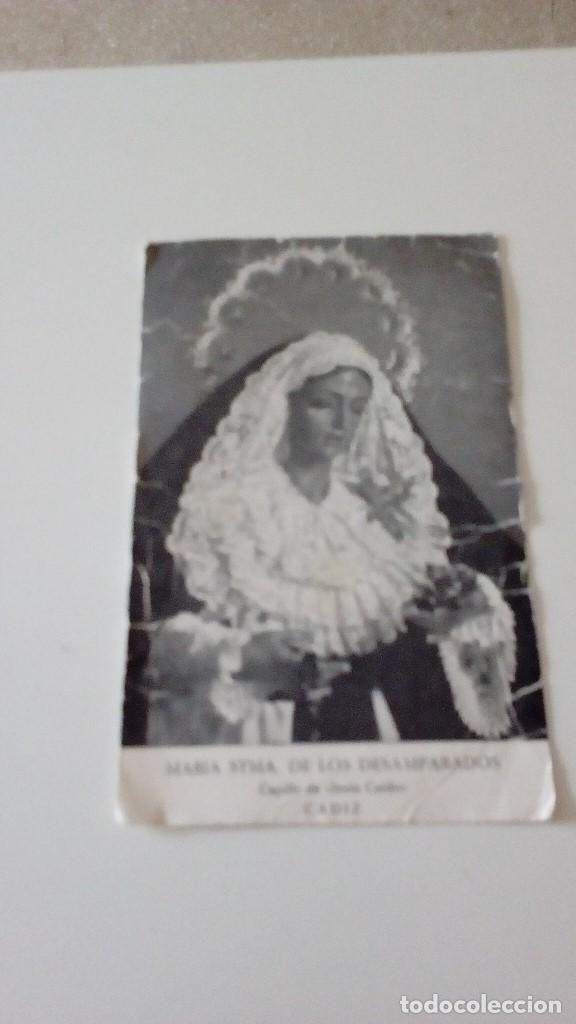 Sammelleidenschaft Andere Papierartikel: CAJ-ABCD ESTAMPA RELIGIOSA MARIA STMA DE LOS DESAMPARADOS CADIZ