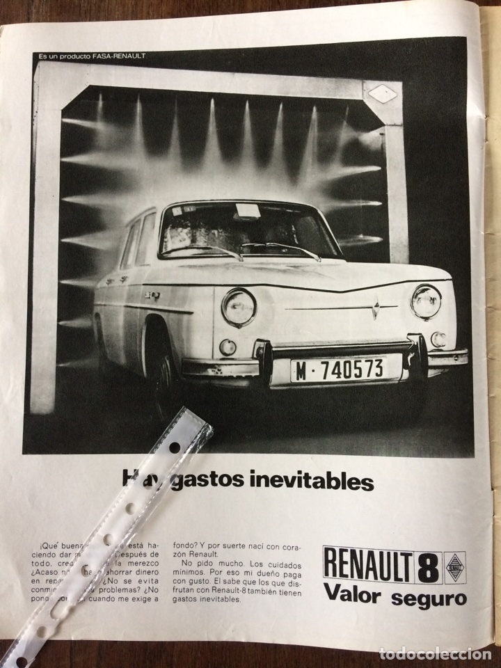 Sammelleidenschaft Andere Papierartikel: Publicidad autom&oacute;vil Renault 8 de 1971