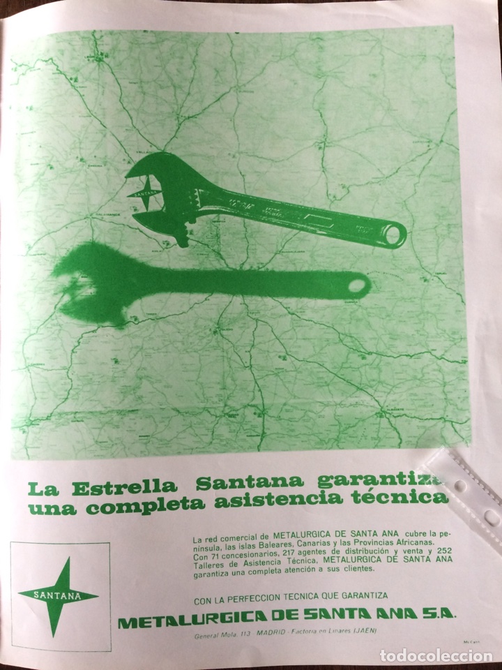 Sammelleidenschaft Andere Papierartikel: Publicidad autom&oacute;vil metal&uacute;rgica de santa ana Santana de 1968