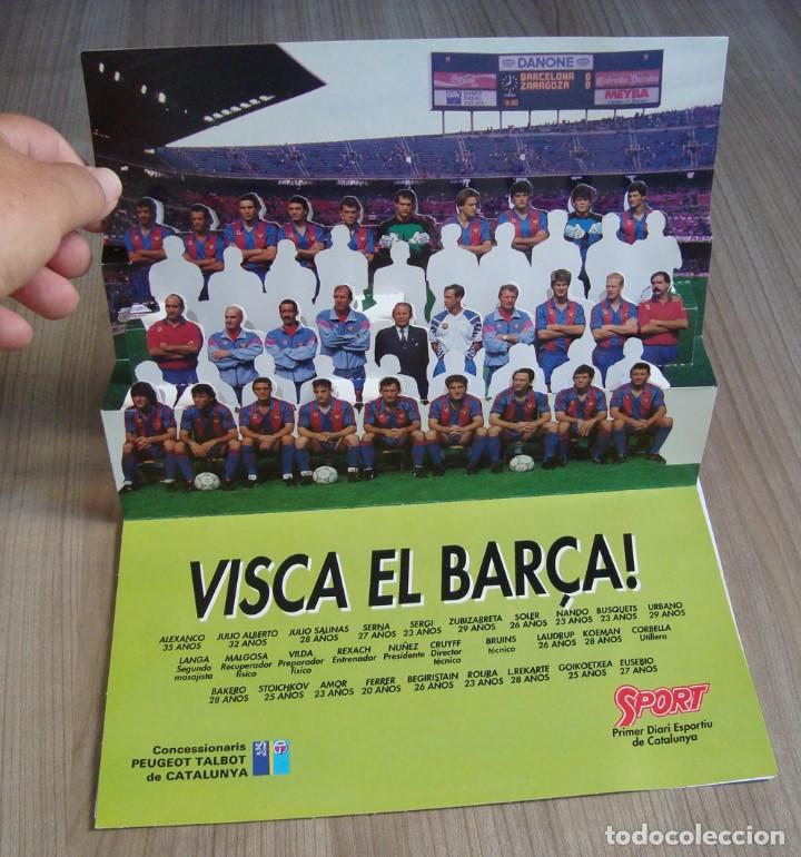 Otros Art&iacute;culos de Coleccionismo en Papel: folleto, tipo desplegable futbol barcelona, bar&ccedil;a, campio lliga 1990-91