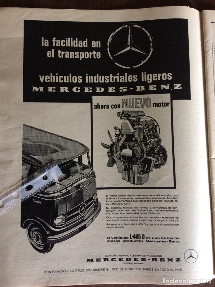 Paper Collecting Others: Publicidad autom&oacute;vil Furgoneta mercedes benz de 1971