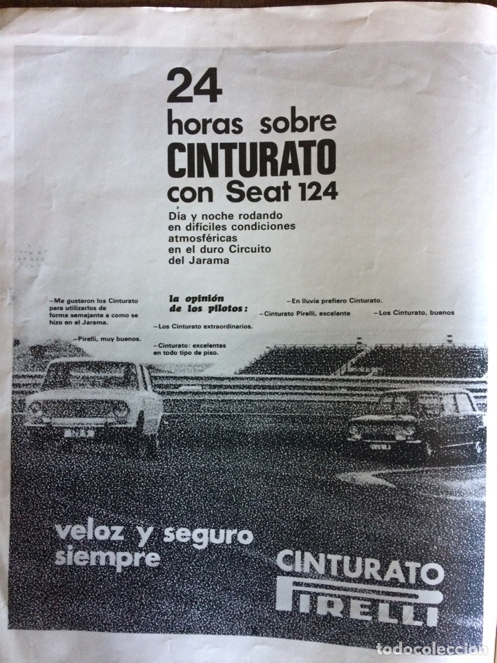 Outros artigos de papel: Publicidad Neum&aacute;ticos pirelli de 1971