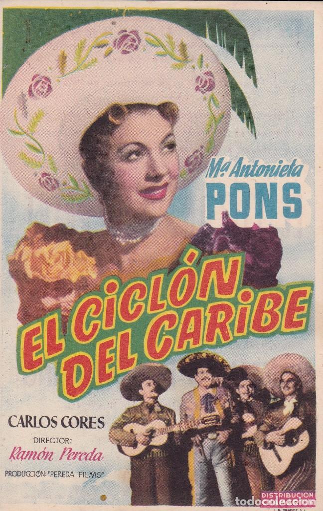 Otros Art&iacute;culos de Coleccionismo en Papel: El cicl&oacute;n del Caribe cinema Universal Mora de Ebro 1952