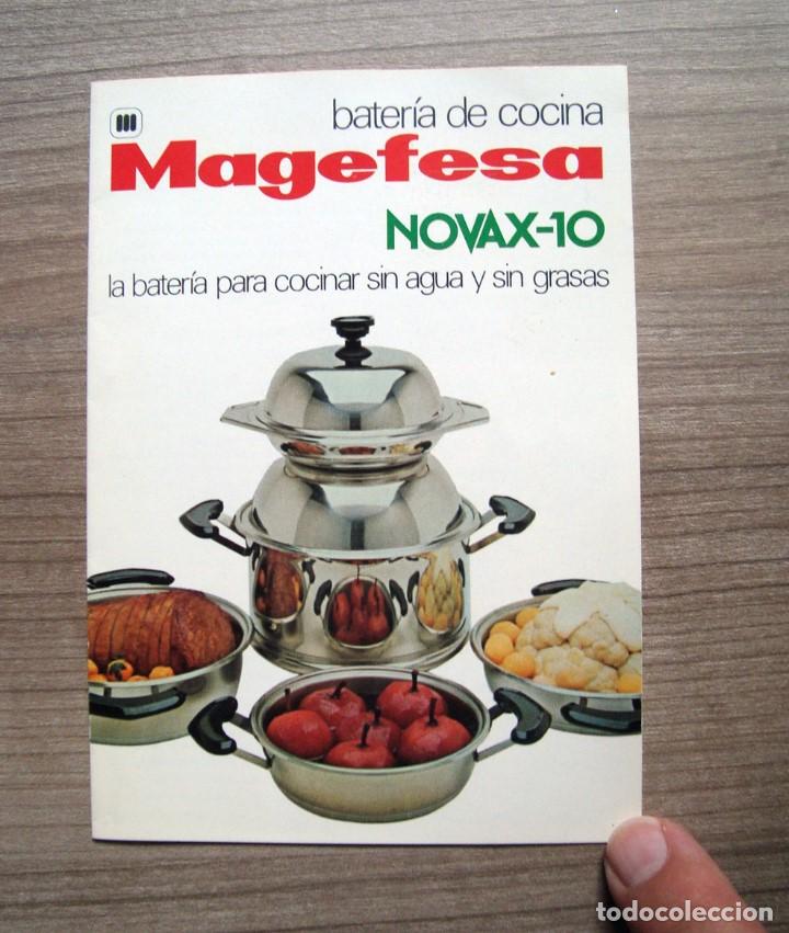 Collectionnisme Papier divers: Antiguo folleto bateria cocina magefesa