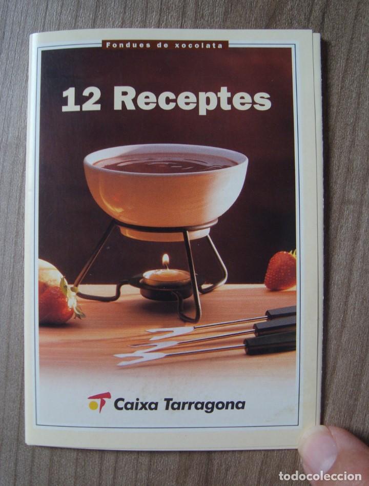 Otros Art&iacute;culos de Coleccionismo en Papel: Antiguo folleto desplegable recetas cocina de fondue - caixa tarragona
