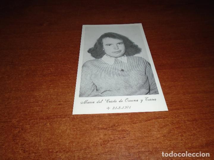 Otros Art&iacute;culos de Coleccionismo en Papel: ANTIGUA ESTAMPITA FRATERNIDAD CAT&Oacute;LICA DE ENFERMOS, TENERIFE. FUNDADORA MAR&Iacute;A DEL CRISTO OSSUNA