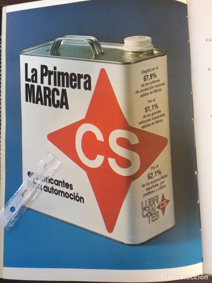 Collectionnisme Papier divers: Publicidad aceite para autom&oacute;vil CS de 1980
