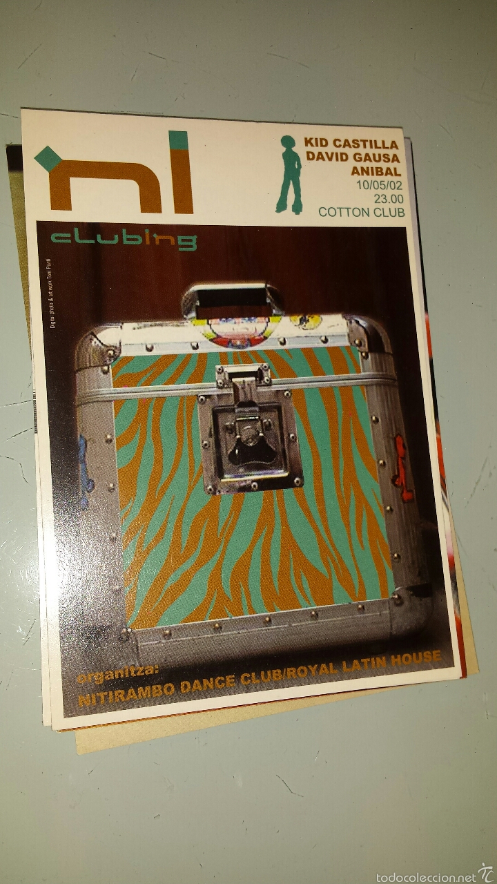 Otros art&iacute;culos de coleccionismo en papel: Flyer NI Clubing Cotton Club Royal Latin House Nitirambo Lleida 2002
