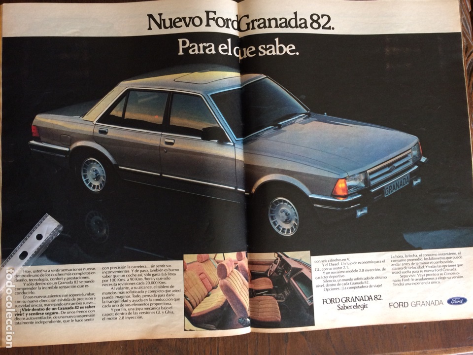 Collectionnisme Papier divers: Publicidad autom&oacute;vil Ford granada de 1982
