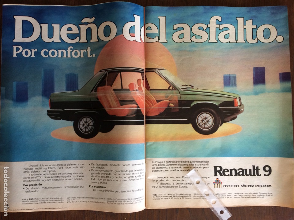 Paper Collecting Others: Publicidad autom&oacute;vil Renault 9 de 1982