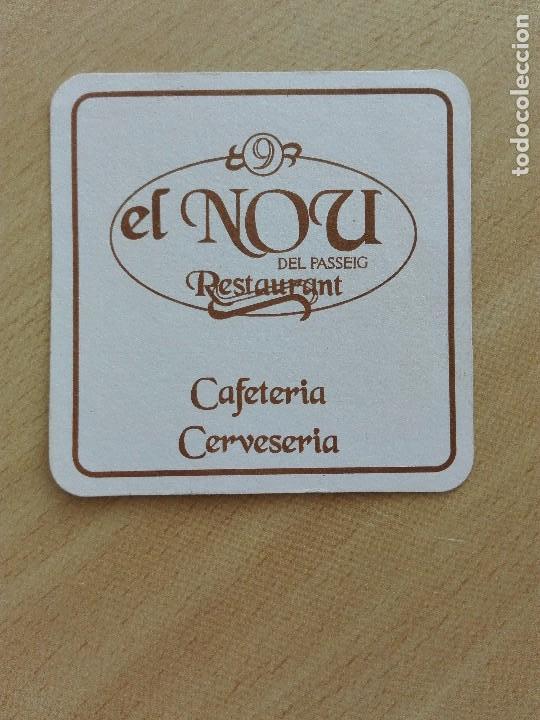 Otros art&iacute;culos de coleccionismo en papel: POSAVASOS - EL NOU DEL PASSEIG - RESTAURANT CAFETERIA CERVECERIA - BARCELONA