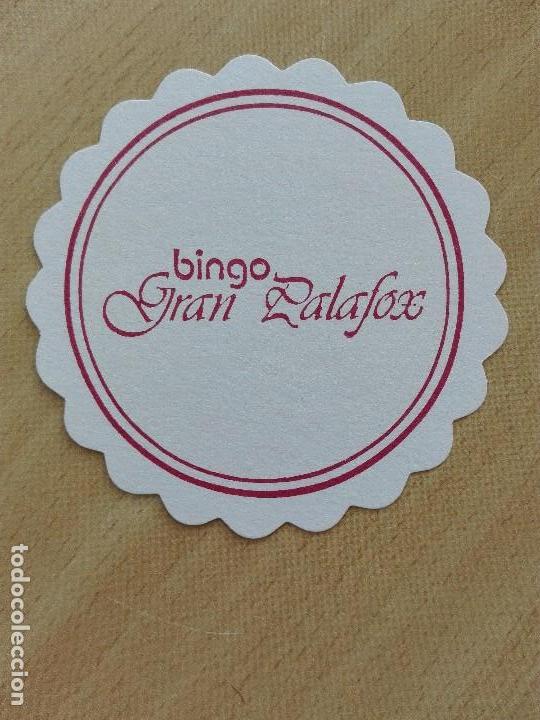 Otros Art&iacute;culos de Coleccionismo en Papel: POSAVASOS - GRAN PALAFOX - BINGO - ZARAGOZA