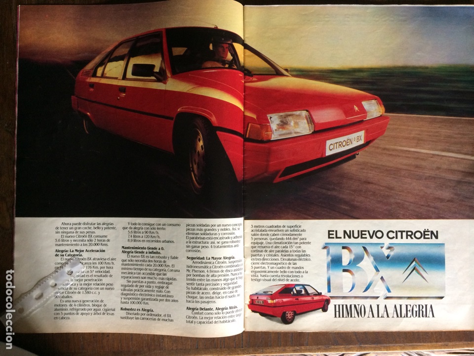 Otros Art&iacute;culos de Coleccionismo en Papel: Publicidad autom&oacute;vil citroen BX de 1983