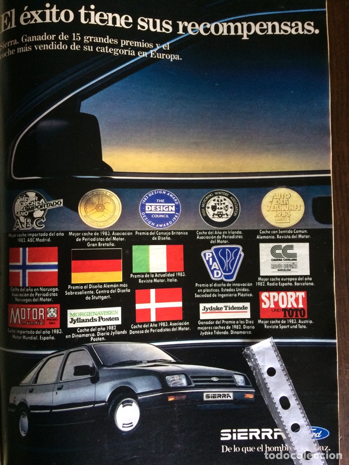Outros artigos de papel: Publicidad autom&oacute;vil Ford sierra de 1983