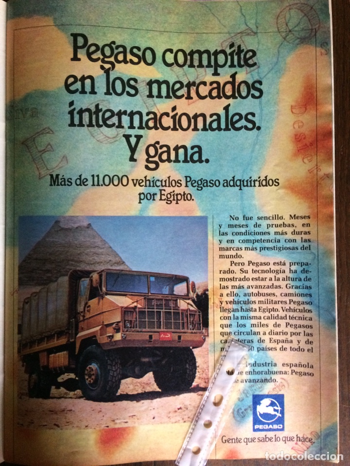 Otros art&iacute;culos de coleccionismo en papel: Publicidad cami&oacute;n pegaso militar 3046 de 1982