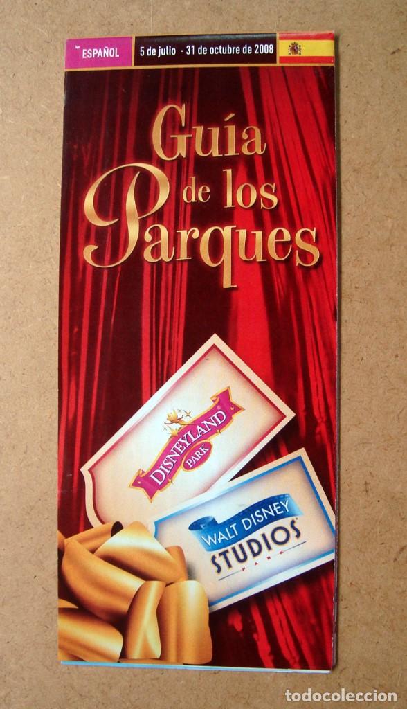 Otros Art&iacute;culos de Coleccionismo en Papel: Folleto guia disneyland park, waltdisney studios paris 2008, en espa&ntilde;ol