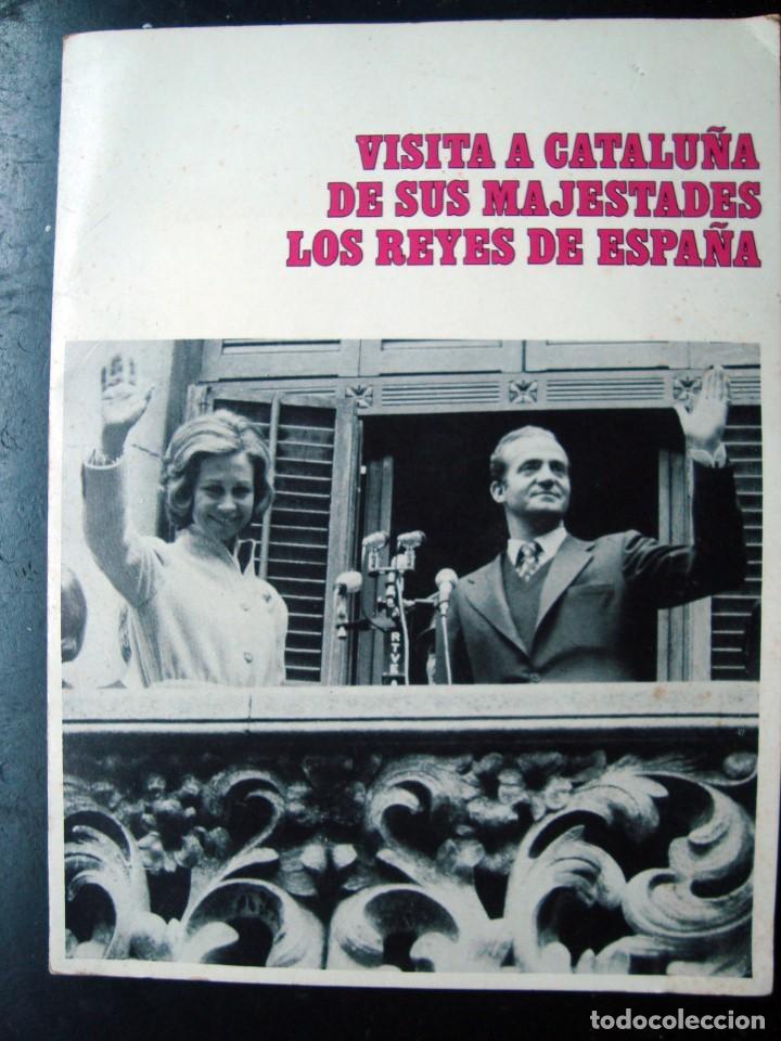 Otros art&iacute;culos de coleccionismo en papel: Folleto revista visita catalu&ntilde;a de sus majestades los reyes de espa&ntilde;as, Juan carlos, barcelona 1976