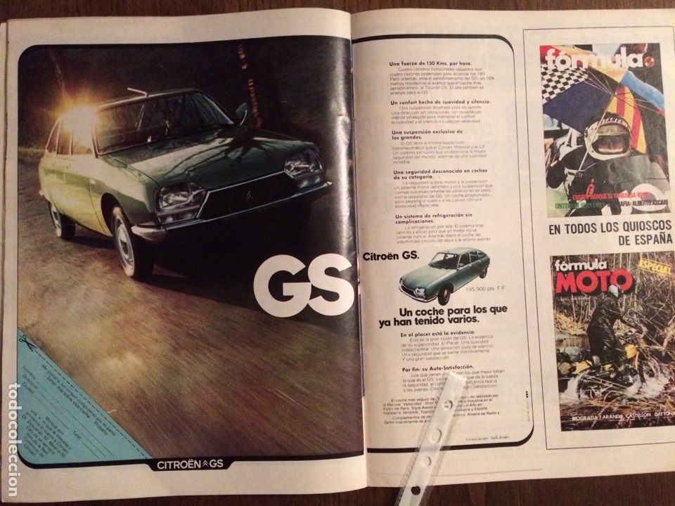 Otros Art&iacute;culos de Coleccionismo en Papel: Publicidad autom&oacute;vil citroen GS de 1975