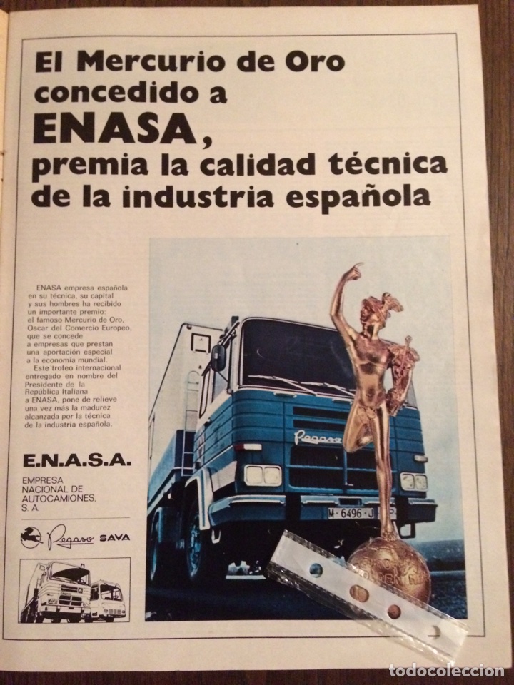 Otros art&iacute;culos de coleccionismo en papel: Publicidad cami&oacute;n pegaso 2080 de 1974