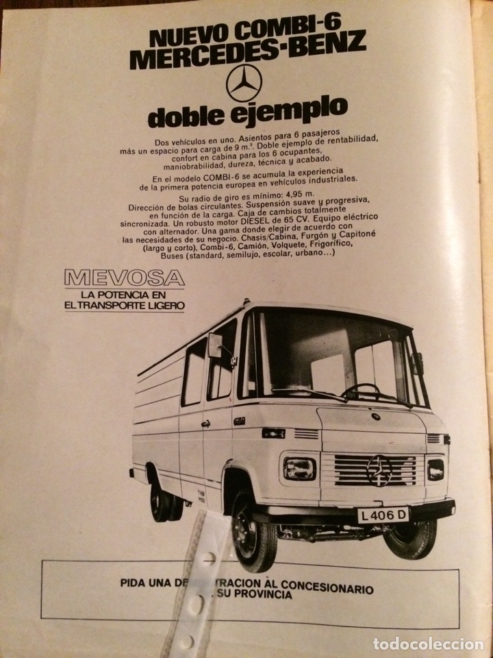 Outros artigos de papel: Publicidad Furgoneta mercedes benz de 1974