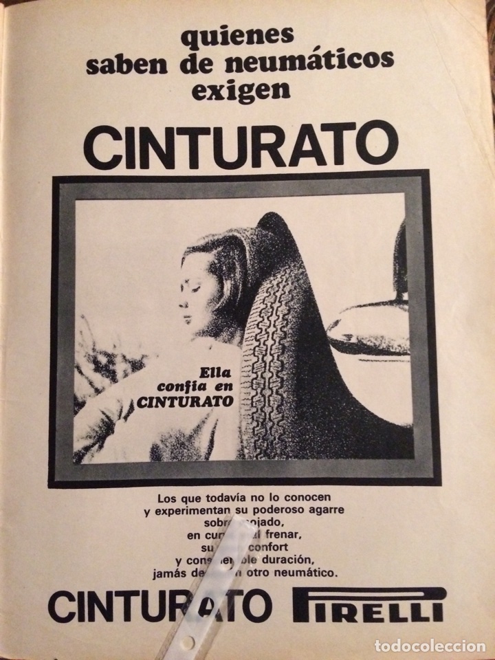 Outros artigos de papel: Publicidad Neum&aacute;ticos pirelli de 1970