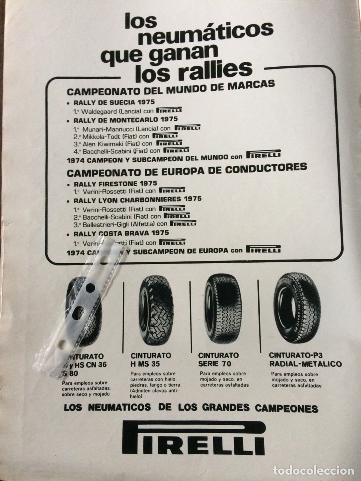 Outros artigos de papel: Publicidad Neum&aacute;ticos pirelli de 1975